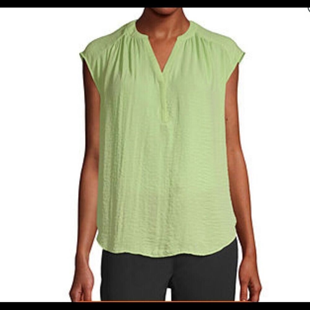 Worthington Womens Y Neck Sleeveless Tank Top SZ S NEW